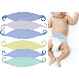 ToBeInStyle Babies\' 6-Pack Comfortable Newborn Baby Belly Binder - Boy - One Size