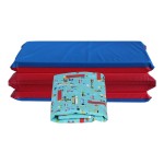 KinderMat 1.5 Thick + PBS Kids Kinderbundle - Washable Cover, Special Edition - Traffic JAM Design- Regular, Washable Sheet is 47 x 22, Value Bundle Great for Daycare & Family Households