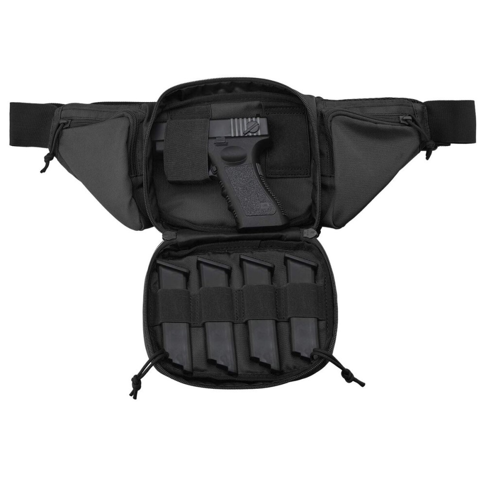 Tactical Pistol Pouch Ultimate Fanny Pack Holster Fits 1911, Glock, H&K, Ruger, S&W M&P Shield, Taurus, Sig Sauer, Springfield, Beretta, Kimber, Walther, and More