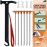 Eurmax USA Hiking Camping Tent Stakes and Hammer Set Lightweight Multi-Function Tent Hammer with Tent Stake Remover,Tent Pegs for Camping, Hiking, Backpacking, Gardening(Orange Stopper Stakes)