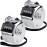 KTRIO Metal Handheld Tally Counter, 4-Digit Number Clicker Counter, Hand Mechanical Pitch Counters for Coaching, Knitting, People, Lap, Fishing, Golf and Row, 2 Pack
