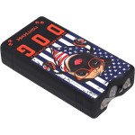 FIGHTSENSE Super Heavy Duty 35 Billion Mini Stun Gun for Self Defense with Bright Led Flashlight, Rechargeable Battery, Nylon Holsters with Belt Loop for Easy Cary (Dog)