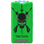 Super Heavy Duty 35 Billion Mini Stun Gun for Self Defense with Bright Led Flashlight, Rechargeable Battery, Nylon Holsters with Belt Loop for Easy Cary (Green)