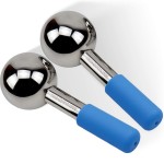 Ice Globes for Facials | Unbreakable Steel Cooling Roller | Cryo Sticks for Face | Massager for Face Neck & Eyes | Skin Care for Dark Circles, Puffiness, Wrinkles, Collagen Production (Blue)