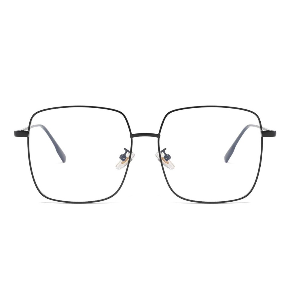 Dollger Blue Light Blocking Glasses women Anti Glare UV Filter Computer Gaming Glasses Retro matal square Eyeglasses Frame BLACK