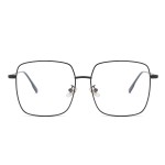 Dollger Blue Light Blocking Glasses women Anti Glare UV Filter Computer Gaming Glasses Retro matal square Eyeglasses Frame BLACK