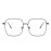 Dollger Blue Light Blocking Glasses women Anti Glare UV Filter Computer Gaming Glasses Retro matal square Eyeglasses Frame BLACK