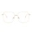 Dollger Blue Light Blocking Glasses for women Filter Blue Light Glasses Retro Metal square Frame Eyeglasses GOLD