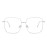 Dollger Blue Light Blocking Glasses women Non prescription Fashion Glasses Retro Metal Square Eyeglasses Frame Silver