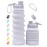 Nefeeko Collapsible Water Bottle, 26oz Silicone Foldable Water Bottles Leakproof BPA Free Travel Water Bottles with Carabiner, Portable Sport Water Bottles for Camping,Hiking Outdoor Indoor Sport