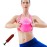 CIZEBO Pilates Ball 8 inch, Small Exercise Ball Between for Knees with Needle Pump for Core Workout & Physical Therapy Yoga PT, Pink
