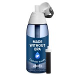Brita Hard-Sided Plastic Premium Filtering Water Bottle, BPA-Free, Reusable, Replaces 300 Plastic Water Bottles, Filter Lasts 2 Months or 40 Gallons, Includes 1 Filter, Night Sky - 36 oz