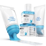 Eli & Ali Tush Swiper - Diaper Rash Cream & Butt Paste Applicator - Universal Fit for Most Diaper Creams | Mess-Free & Hygienic Alternative to Cream Spatula - Carry Less Baby Gear - Blue, 2 Pack