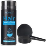 Aliver Hair Fibers for Thinning Hair with Spray Medium Brown - Undetectable Natural Formula - Thicker Fuller Hair in 15 Seconds - Conceals Hair Loss & Look Younger - Designed for Men & Women,0.97Oz