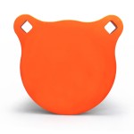 Highwild AR500 Steel Target 4 x 1/2 Gong Shooting Metal Target - Neon Orange