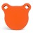 Highwild AR500 Steel Target 3 x 1/2 Gong Shooting Metal Target - Neon Orange
