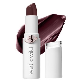 wet n wild Mega Last High-Shine Lipstick Lip Color, Infused with Seed Oils For a Nourishing High-Shine, Buildable & Blendable Creamy Color, Cruelty-Free & Vegan - Sangria Time