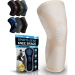 POWERLIX Leg Sleeve - Best Knee Brace for Leg Pain for Men & Women Knee Support for Running, Basketball, Volleyball, Weightlifting, Gym, Workout, Sports Please Check Sizing Chart