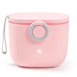 Termichy Baby Formula Dispenser, Portable Milk Powder Dispenser Container with Carry Handle and Scoop for Travel Outdoor Activities with Baby Infant, 8.8OZ, 0.55LB, 250g, 500ml (Pink)