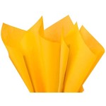 Goldenrod Tissue Paper Squares, Bulk 24 Sheets, Premium Gift Wrap and Art Supplies for Birthdays, Holidays, or Presents by Feronia packaging, Large 20 Inch x 26 Inch