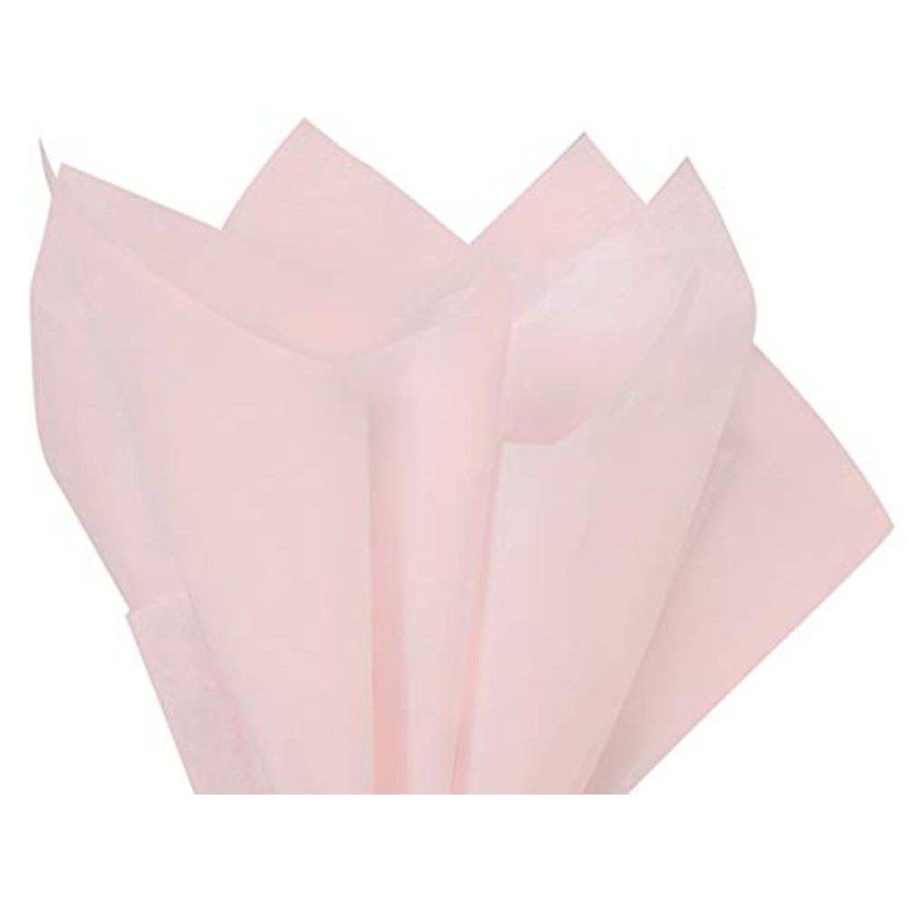 Blush Pink Tissue Paper Squares, Bulk 24 Sheets, Premium Gift Wrap and Art Supplies for Birthdays, Holidays, or Presents by Feronia packaging, Large 20 Inch x 26 Inch