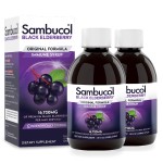 Sambucol Black Elderberry Syrup - Sambucus Syrup, Black Elderberry Liquid, Immune Support for Kids and Adults, High Antioxidants, Gluten Free - Original Formula, 7.8 Fl Oz, 2-Pack