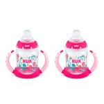 NUK Learner Cup, 5oz, 2-Pack, Flowers - BPA Free, Spill Proof Sippy Cup