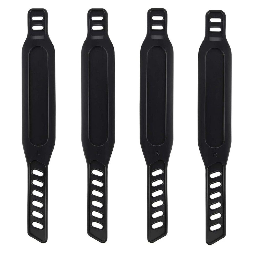 4pcs Exercise Bike Pedal Straps, Heavy Duty Adjustable Length Universal Pedal Strap Fits Most Bike Pedals Exercise Bike Bicycle Cycle for Home or Gym (4pcs)