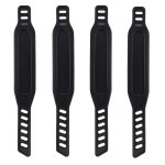 4pcs Exercise Bike Pedal Straps, Heavy Duty Adjustable Length Universal Pedal Strap Fits Most Bike Pedals Exercise Bike Bicycle Cycle for Home or Gym (4pcs)