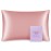 OLESILK 100% Mulberry Silk Toddler Pillowcase for Hair and Skin, Both Sides 19 Momme Pure Natural Silk Travel Pillow Cases with Hidden Zipper, 13x 18, Coral Pink