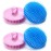 Aroveea Hair Scalp Brush Dandruff Cleaning Brush Shower Scalp Shampoo Brush Scalp Massager Pack of 4(Blue and Pink)