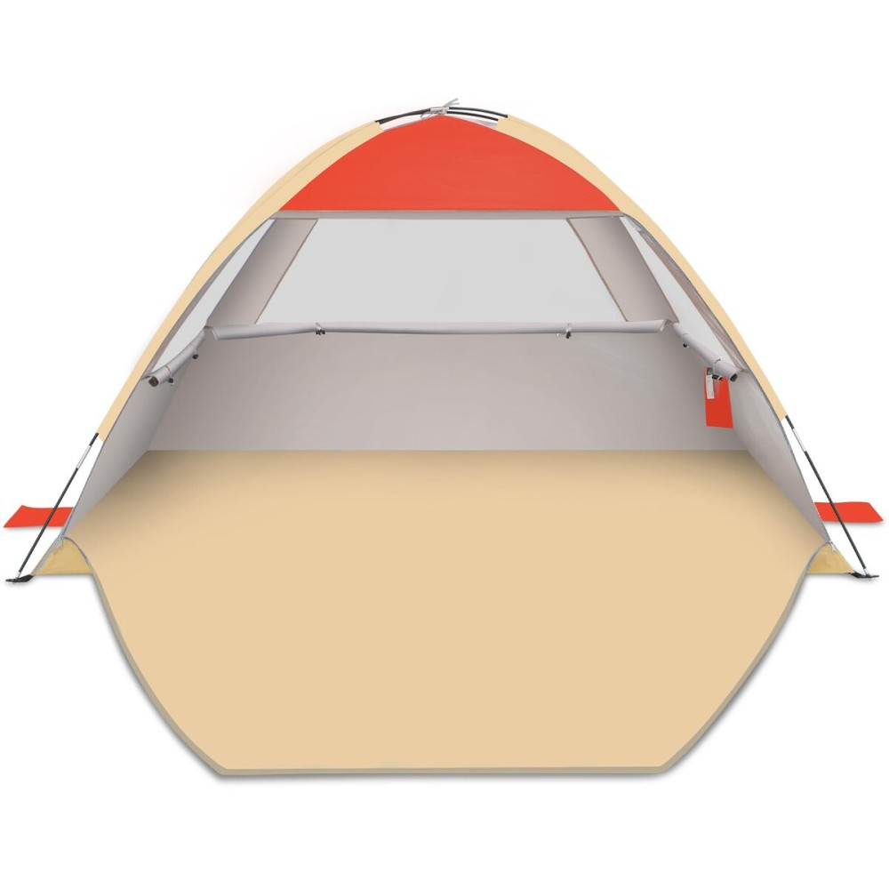 Gorich Beach Tent Sun Shelter for 3/4-5/6-7/8-10 Person with UPF 50 UV Protection, Lightweight & Easy Setup Beach Shade Canopy, Portable Beach Shade Tent Beach Cabana