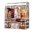 MOOCHI Clear Professional Large Cosmetic Makeup Organizer Bathroom Storage Display Case with Drawers