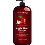 New York Biology Apple Cider Vinegar Shampoo - Helps Restore Shine, Hair Gloss and Hydration to Dry Hair and Itchy Scalp - Clarifying and Nourishing - Safe for All Hair Types - 16.9 fl Oz