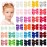 58pcs 3 Inches Grosgrain Ribbon Pinwheel Hair Bows Alligator Clips Hair Barrettes Accessories for Baby Girls Kids Toddlers Teens 29 Colors in Pairs
