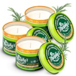 Murphy\'s Naturals Mini Mosquito Bug Repellent Candles for Outdoor Patio, Citronella & Essential Oils, 14-Hour Burn Time Each, 3.5 oz, 3-Pack
