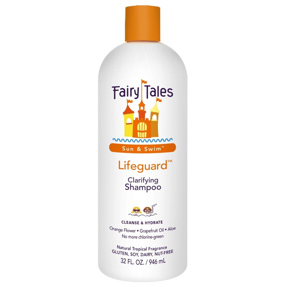 Fairy Tales Swim Shampoo for Kids - 32 oz | Made with Natural Ingredients in the USA | Chlorine Removal Swimmer Shampoo for Kids | No Parabens, Sulfates, or Synthetic dyes