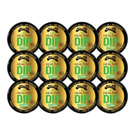 TeaZA Herbal Energy Pouches, Nicotine Free Tobacco Free Smokeless Alternative Snuff, Made with Green Tea Caffeine Dip Pouches, Peppermint (12 Pack)