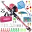 ODDSPRO Kids Fishing Pole - Kids Fishing Starter Kit - with Tackle Box, Reel, Practice Plug, Beginner\'s Guide and Travel Bag for Boys, Girls