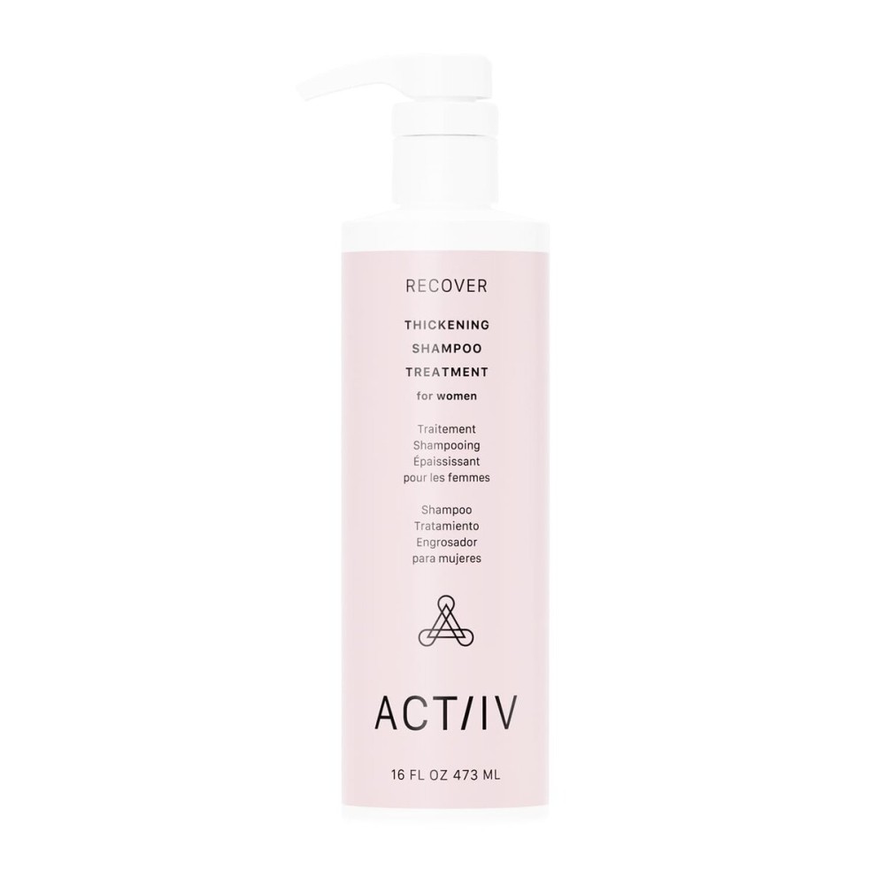 ACTIIV Recover Thickening Shampoo Treatment For Women | Supports the Appearance of Fuller, Healthier-Looking Hair, Supports Scalp Health, Plant-Based, Color-Safe, Vegan, All Hair Types, 473 mL / 16 oz