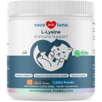 L-Lysine Supplement for Cats 900mg/scoop - Cat Supplement for Sneezing and Runny Nose, Cold, Immune Support, Eye Function, and Respiratory Health - Lysine Powder