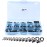 9KM DWLIFE Fishing Rod Tip Repair Kit 65pcs, Black Stainless Steel, Wear Resistant Ceramic Ring, Rod Tip Repair Kit