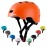 Apusale Bike Skateboard Helmet, Adjustable and Multi-Sport for Skate Scooter, 3 Sizes for Adult Youth Kids Toddler (Orange)