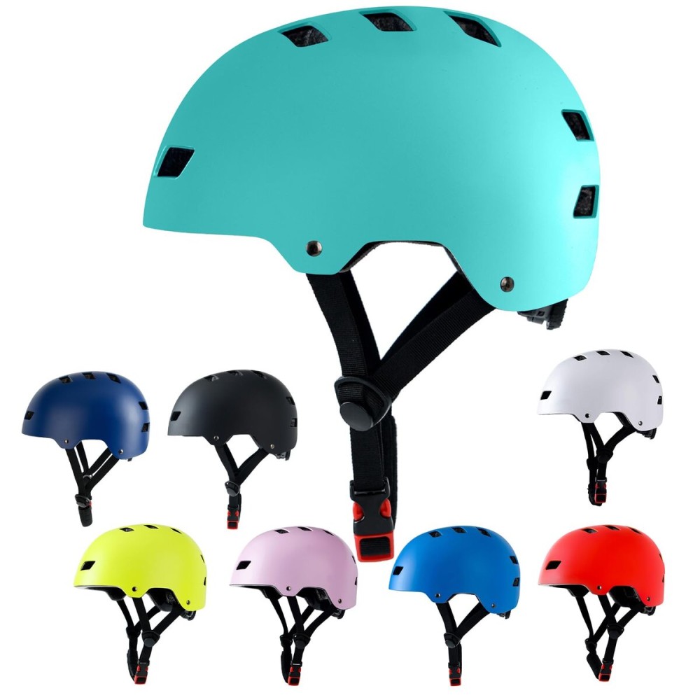 Bike Helmet 3 Sizes for Teenager Kids Youth Adults,Bavilk Skateboard Helmet Adjustable Multi-Sport Bicycle Cycling Scooter Roller Skate Inline Skating Rollerblading for Girls Boys Women Men Teen