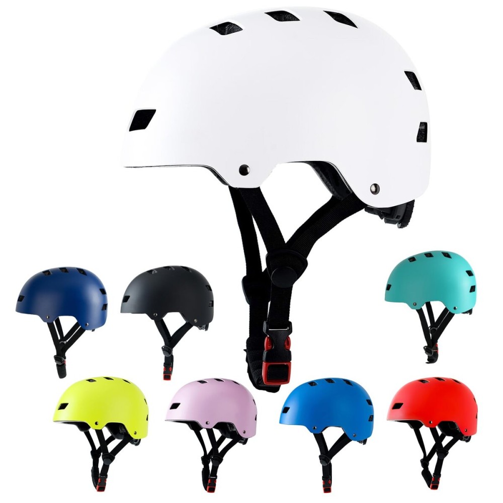 Bike Helmet 3 Sizes for Teenager Kids Youth Adults,Bavilk Skateboard Helmet Adjustable Multi-Sport Bicycle Cycling Scooter Roller Skate Inline Skating Rollerblading for Girls Boys Women Men Teen