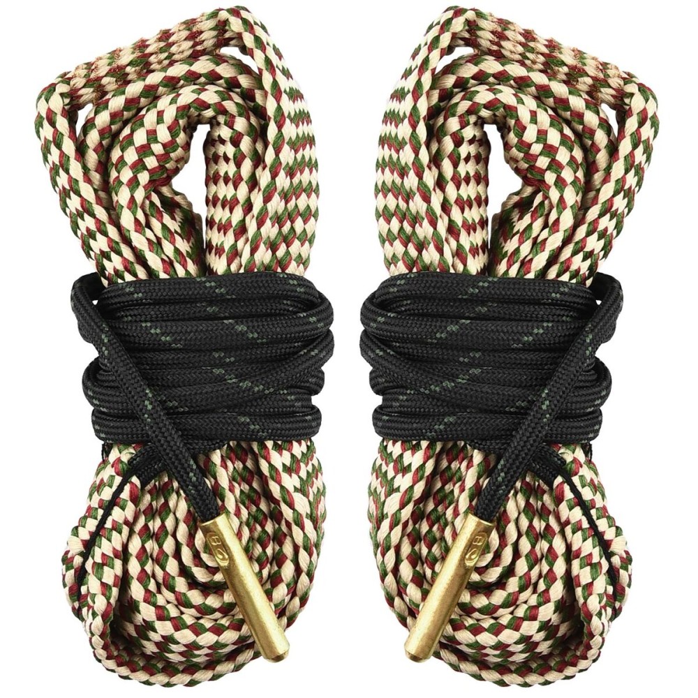 EZshoot 2 PCS Gun Cleaner, Bore Rope for Rifle Pistol Shotgun, Reusable Gun Cleaning Rope, Barrel Cleaner for 5.56mm/.223/.22/9mm/Cal .380/12 GA/. 30 Cal/.308/.44 Cal. (Choose Suitable Calibers)