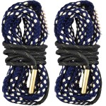 EZshoot 2 PCS Gun Cleaner, Bore Rope for Rifle Pistol Shotgun, Reusable Gun Cleaning Rope, Barrel Cleaner for 5.56mm/.223/.22/9mm/Cal .380/12 GA/. 30 Cal/.308/.44 Cal. (Choose Suitable Calibers)