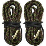 EZshoot 2 PCS Gun Cleaner, Bore Rope for Rifle Pistol Shotgun, Reusable Gun Cleaning Rope, Barrel Cleaner for 5.56mm/.223/.22/9mm/Cal .380/12 GA/. 30 Cal/.308/.44 Cal. (Choose Suitable Calibers)