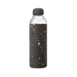 W&P Porter Glass Water Bottle w/ Protective Silicone Sleeve | Terrazzo Blush 20 Ounces | On-the-Go | Reusable Bottle for Coffee, Tea and Water | Portable