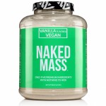 NAKED Vegan Mass - Vanilla Vegan Weight Gainer - 1,230 Calories, Non-GMO, Soy & Gluten Free, No Artificial Ingredients - 8LB Bulk - 11 Servings